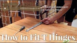 How to Fit T Hinges [upl. by Kat]