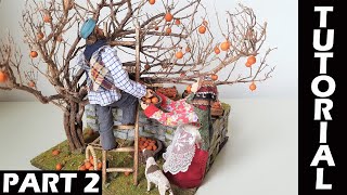 💡 TUTORIAL Pastorella in movimento alla raccolta dei cachi 🍊 2 parte⚙️ Presepe meccanico [upl. by Rosena]