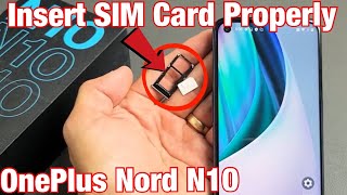 OnePlus Nord N10 How to Insert SIM Card amp Check Settings [upl. by Sulakcin]