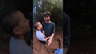 Austin’s Mom mistook pine tree flower bud to snake and freaked out [upl. by Arrak]