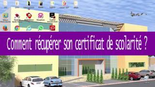 Comment récupérer son certificat de scolarité [upl. by Corbet]