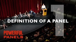 How to Moderate a Panel Discussion Definition of a Panel Video 1 4mins [upl. by Nosmirc]