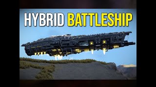 Space Engineers  Hatrius Hybrid Battleship [upl. by Bouton]