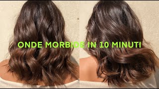 ONDE MORBIDE in 10 MINUTI anche per capelli corti [upl. by Arezzini]