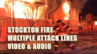 Multiple Attack Lines • Stockton Fire [upl. by Nadoj]