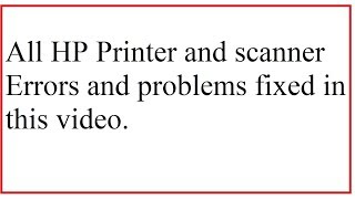 How to fix printing and scanning problems in HP Fix printing issues  Fix scanning issuesHP print [upl. by Ajed573]