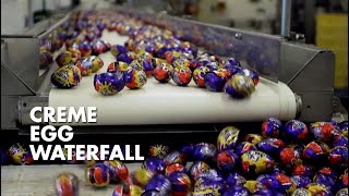 Inside Cadbury CREME EGG WATERFALL [upl. by Nomma969]