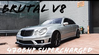 This 470BHP Mercedes E55 AMG is AGRESSIVE BRUTAL V8 [upl. by Encrata]