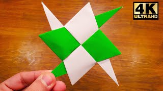 How To Make an Easy Paper Ninja Star Shuriken  Origami [upl. by Atnicaj]