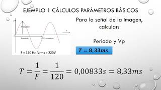 Calculo periodo y frecuencia onda senoidal [upl. by Yesmar]