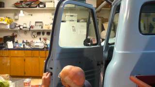 53 54 55 Ford F100 How to Part 5 Installing latch [upl. by Ayoras]