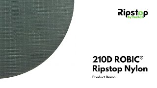 210D ROBIC® Ripstop Nylon  Fabric Demo Video [upl. by Anisirhc]