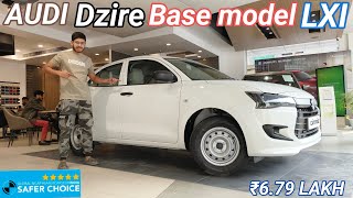 AUDI dzire 🔥 2025 base model ✅ LXI detail review ₹679 lakh [upl. by Arrahs]