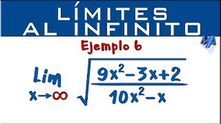 Límites al infinito  Ejemplo 6 [upl. by Bannerman4]