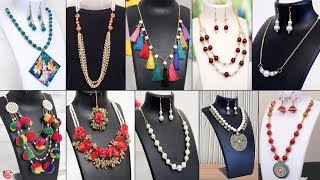 30 Creative Handmade Necklace Ideas  Jewelry Making at Home [upl. by Brear]