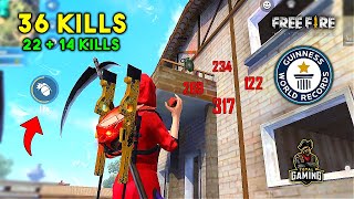 World Record 36 Kills in Duo vs Squad Must Watch Gameplay  Garena Free Fire [upl. by Nana]