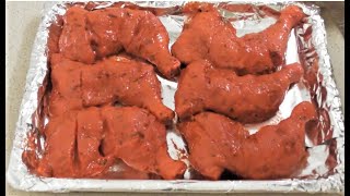 Tandoori chicken  Restaurant style tandoori chicken recipe  tandoori chicken in oven [upl. by Aninat]