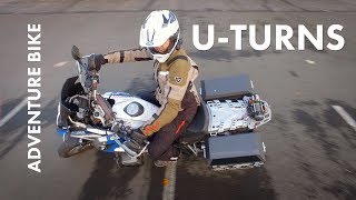 How To UTurn on Adventure Motorcycles  Works with Street Bikes Too [upl. by Repsag]