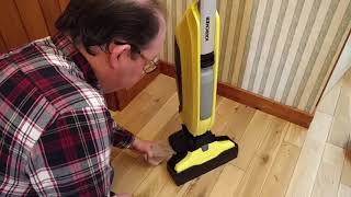 Karcher FC5 Hard Floor Cleaner In Action [upl. by Adnahsar879]