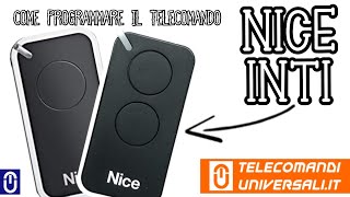 Come programmare un telecomando NICE INTI [upl. by Evalyn]