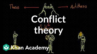 Conflict theory  Society and Culture  MCAT  Khan Academy [upl. by Ker630]