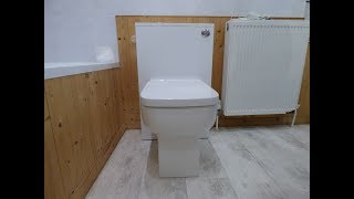 How to fit a back to wall WC toilet unit [upl. by Nyrol]