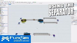 Using the Separator in FlexSim [upl. by Lemart]