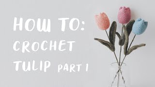 Mothers Day Special DIY Crochet Tulip Kit Part 1  daMira [upl. by Merridie]