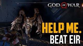 God of War PS4  How to Beat Eir Valkyrie Fight [upl. by Atnes]