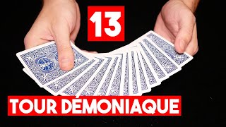 TOUR DE MAGIE DÉMONIAQUE FACILE AVEC 13 CARTES [upl. by Phelan]