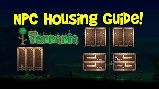 Terraria NPC House Design Tutorial Ideas Guide amp Requirements Compact HotelVillage Tips [upl. by Nami]