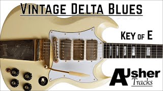 Vintage Delta Blues in E  Guitar Backing Track [upl. by Toma964]