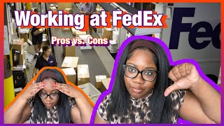 Working at Fedex  package handler Pros and Cons 📦 [upl. by Ellitnahc219]