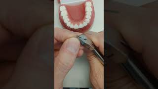 Upper fixed retainer technique [upl. by Otnas]