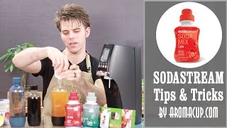 Sodastream Tips How to use SodaMix Flavors syrups [upl. by Lleira713]