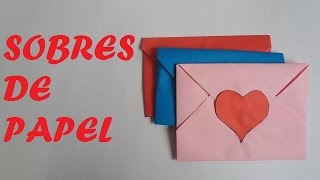 Sobres de papel para cartas de san valentin [upl. by Sanferd]