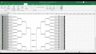 2021 March Madness Brackets in Excel [upl. by Eliot]