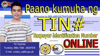 Paano kumuha ng TIN number Online sa BIR step by step process  How to get TIN number Online [upl. by Durware]