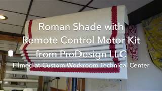 Motorized Roman Shade with Remote Control [upl. by Eissoj759]