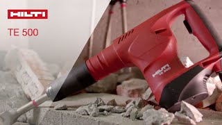 INTRODUCING Hilti TE 500 SDS Max demolition hammer [upl. by Nosretep289]