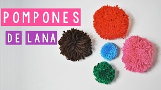 COMO HACER UN POMPON DE LANA 6 MANERAS DIFERENTES  Daniis Ways ♡ [upl. by Aivle]