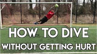 HOW TO DIVE IN SOCCER  GOALKEEPER TRAINING  DIVE WITHOUT FEAR [upl. by Ahsuatan]