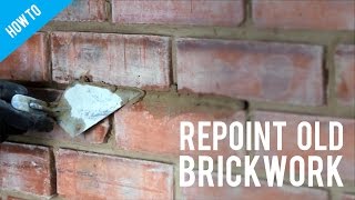 How to repoint old brickwork [upl. by Limemann396]