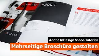 Eine moderne Broschüre mit InDesign gestalten Tutorial  Unboxing [upl. by Lonne107]