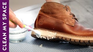 How To Clean amp Shine Leather Shoes A Minute To Clean [upl. by Anibor125]