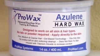 Azulene Hard Wax DemoReview from ProWax [upl. by Chucho]