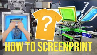 Screen Print Your Own TShirt Step by Step Tutorial [upl. by Conger747]