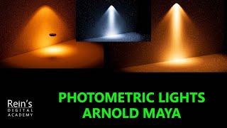 Photometric lights in Arnold Renderer Use IES light profile Maya Lighting Tutorial English [upl. by Jonny444]