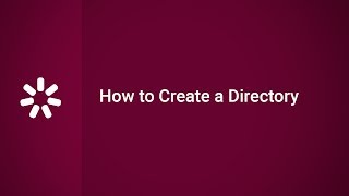 How to Create a Directory [upl. by Noslien]