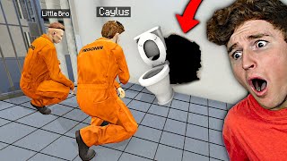 Escaping PRISON With Little Brother In GTA 5 Roleplay [upl. by Irv]